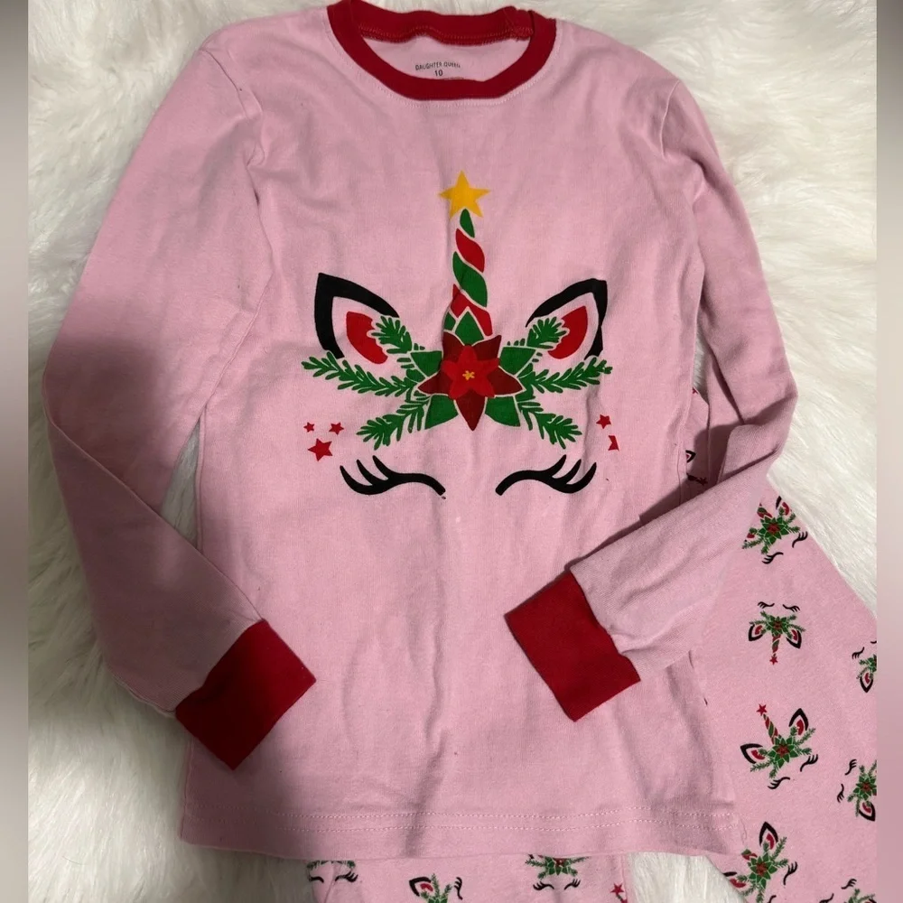 Charming Pink Unicorn Kids Pajama Set